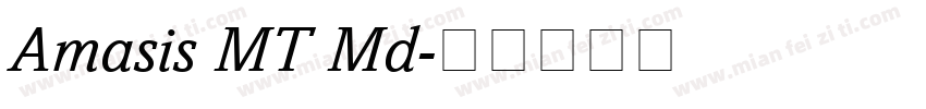 Amasis MT Md字体转换